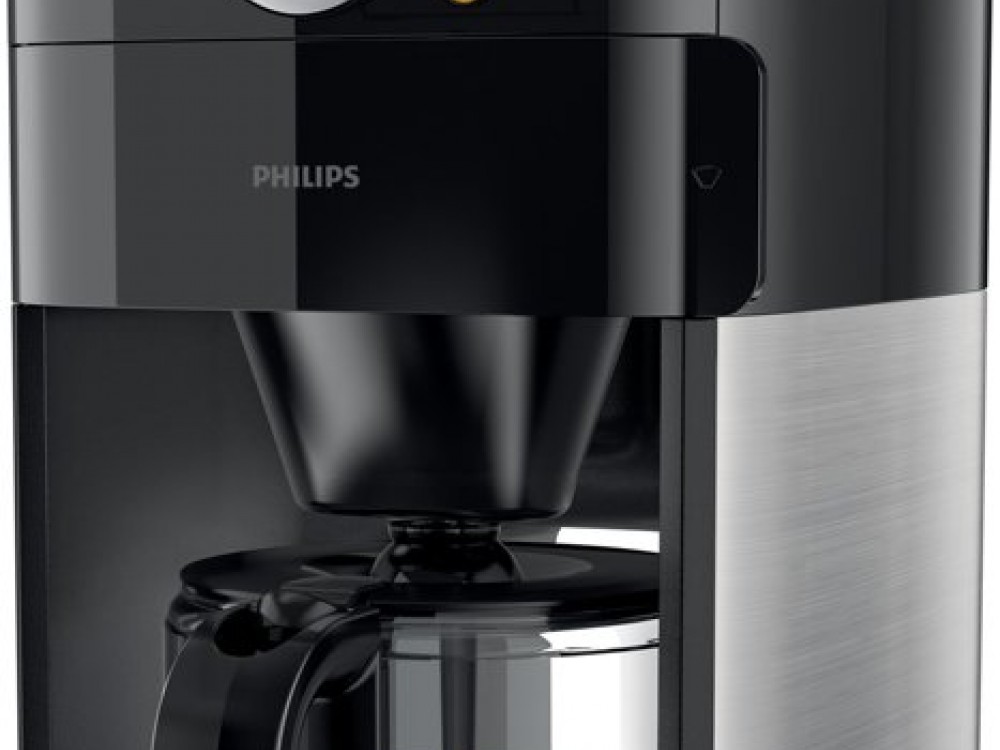 Philips Grind & Brew HD7769/00 Koffiezetapparaat zwart/metaal